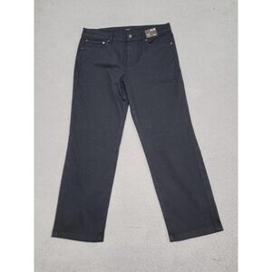 Express Jeans Mens 31x30 (Fits 34x29) Black Straight Stretch Temperature Control